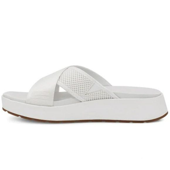 UGG Women's Emily Mesh Slide Sandals - White 6.5M - Picture 3 of 8